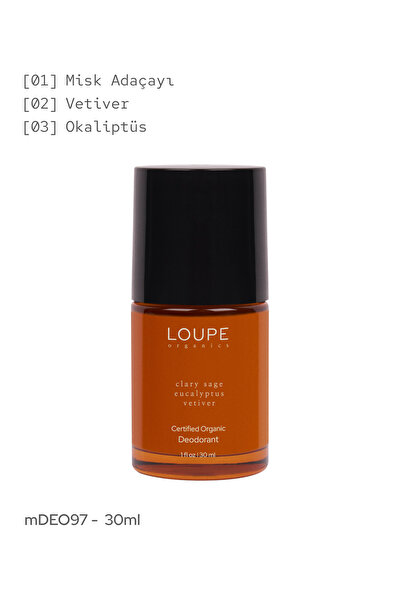 Loupe Organics mDeo97 30 ml | Bioaktif Deodorant. Sertifikalı Organik. %100 D...