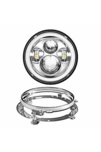 Choice10 7inch and Bracket S 7inch LED Headlight +4.5inch Fog Lights 7"Bracke...