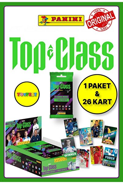 TOYFEST Panini Fifa Top Class 2024 - Fat Pack Football Cards + 1 Pack (24 Car...