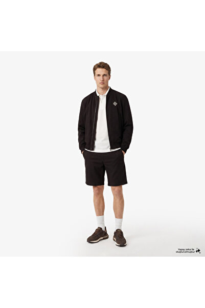 Lacoste Erkek Tapered Fit Keten Kahverengi Bermuda Şort