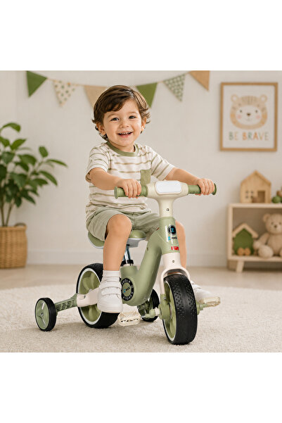 ZEDX 3-in-1 Kids Balance Bike & Tricycle with Training Wheels and Pedals | Ad...