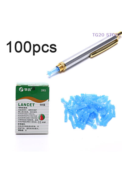 Choice 100PCS 100pcs Stainless Steel Blood Lancing Point Pen Cupping Bloodlet...