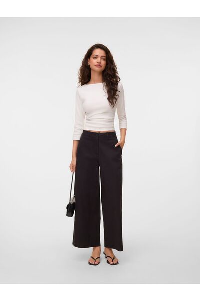 Vero Moda Hose mit weitem Beinschnitt AWVANA Mittlere Taille Hose