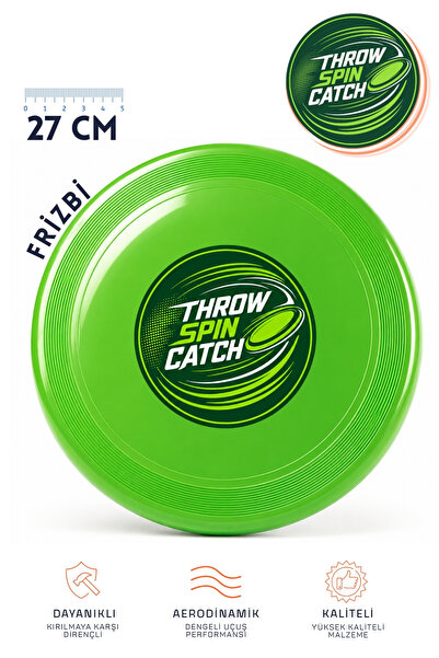 27 cm Profesyonel Frizbi – Yüksek Aerodinamik Performanslı Uçan Disk | Dayanıklı | Dengeli Uçuş | Açık Hava Sporları