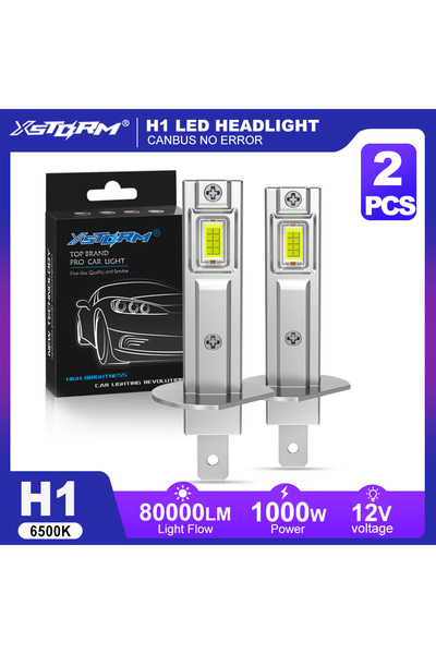Choice1 مصابيح أمامية LED طراز H1 XSTORM H1 بتقنية Canbus عالية الطاقة، إضاءة...