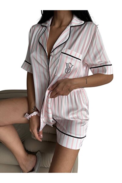victoria's _Victoria.Secret_İpek Saten Yazlık Pijama Takımı