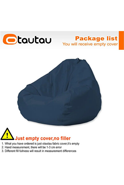 Choice D100cm-cover-adults dark blue OTAUTAU Outdoor Waterproof Bean Bag Cove...