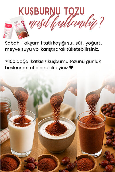 Emine türk anneli 250 gr Kuşburnu Çekirdeği Tozu Yerli Doğal ( Kuşburnunun Tamamı Öğültülmüştür.) Annemeli