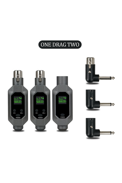 Choice g2 Wireless Microphone System XLR Mic Converter Adapter UHF Automatic ...