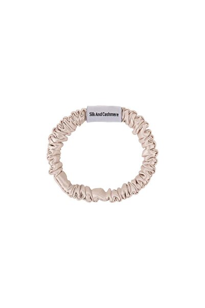 Silk and Cashmere Bej Anabel Saf İpek Toka
