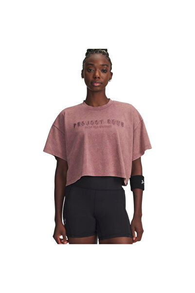 Under Armour PJT RCK STATEMENT GRAPHIC SS 6007507-651 Καφέ