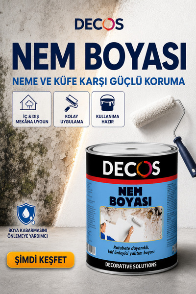 DECOS Nem Boyasi - Rutubet ve Küf Önleyici Yalıtım Boyası