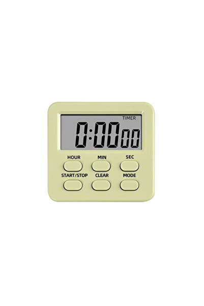 Choice3 Yellow green Multifunctional Kitchen Timer, Alarm Clock, Home Cooking...