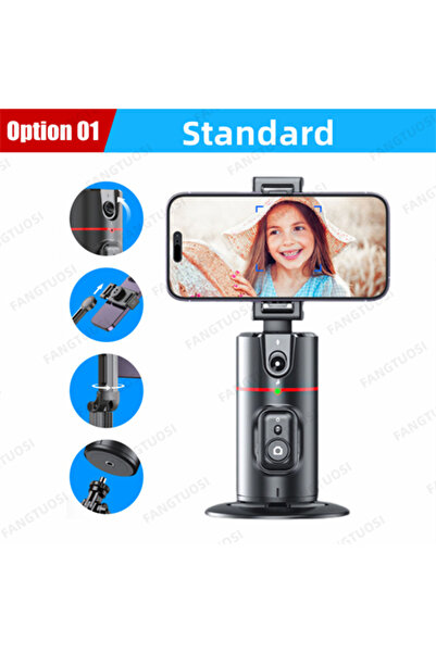 Choice NO Light FANGTUOSI 2023 New 360 Rotation Gimbal Stabilizer Selfie Stic...