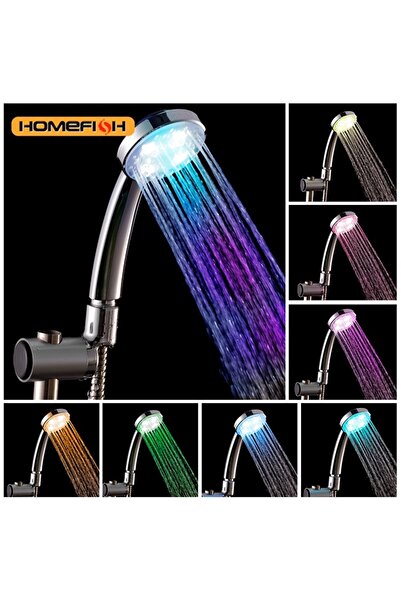 Choice 7color LED 7 Colors Shower Head Automatically Color-Changing LED Showe...