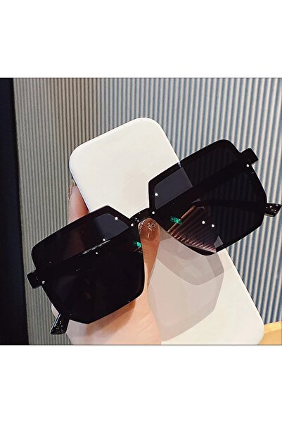 Choice black Big Frame Vintage Sunglasses Women Men Brand Square Sun Glasses ...
