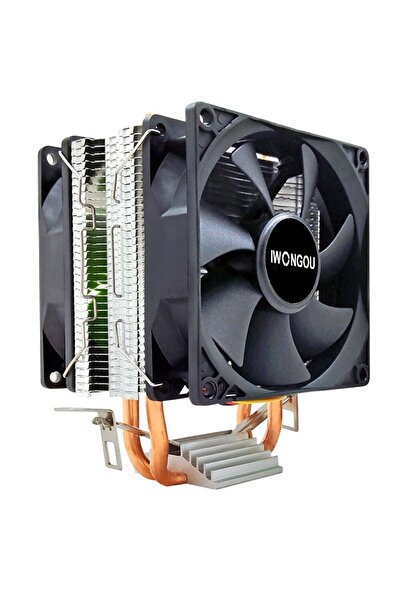 Choice3 مبرد معالج IWONGOU X99 ثابت اللون LGA2011-X79-X99-E5 بمروحتين 3 سنون ...