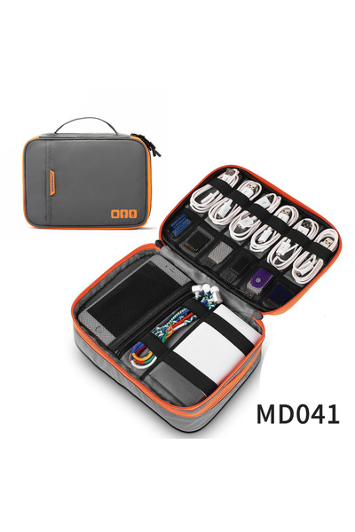 Choice Grey Portable Electronic Accessories Travel case,Cable Organizer Bag G...