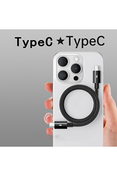 Choice 1m C-C 100W USB C To Type C Cable Data Wire Cord Magnetic Charger Cabl...