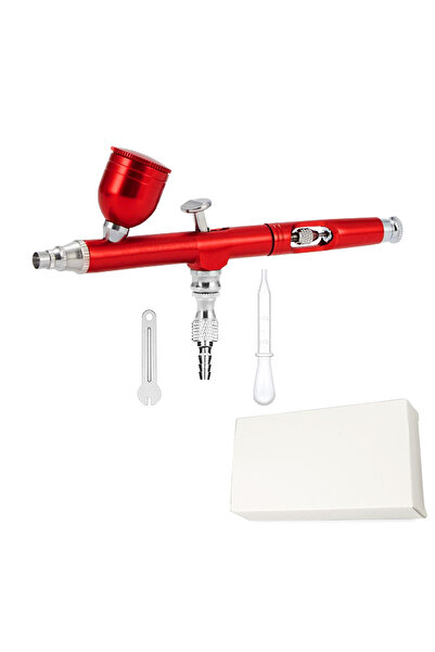 choice2 Red 0.3mm Dual Action Airbrush 7cc Fluid Cups Quick Remove Air Brush ...