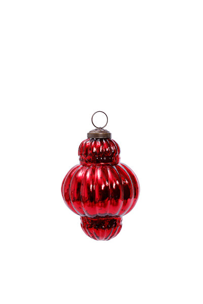 Yargıcı Cam Asimetrik Yılbaşı Ağaç Süsü(10 Cm)