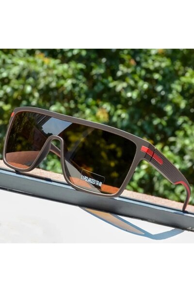 Choice Other C3 Brown CRIXALIS Fashion Polarized Sunglasses For Men Square Ov...