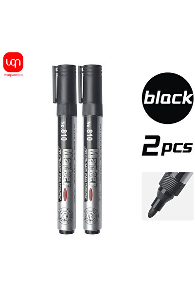 Choice 2PCS WQN-2/5/10PCS Permanent Markers With Fast-Drying Black Ink For Wo...
