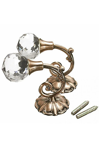 Choice plum Luxury Design 2pcs Metal Crystal Glass Curtain Holdback Wall Tie ...