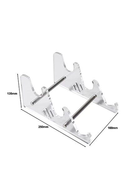 Choice White 3 tiers Keyboard Display Stand Transparent Acrylic Keyboard Stan...