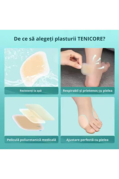 StartONTeam Plasturi sterili pentru bătături, bătături și calusuri, impermeabili, set de 10