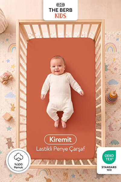 The Berb 100% Cotton Combed Elastic Baby Sheet |   Park Bed, Crib, Mother's S...