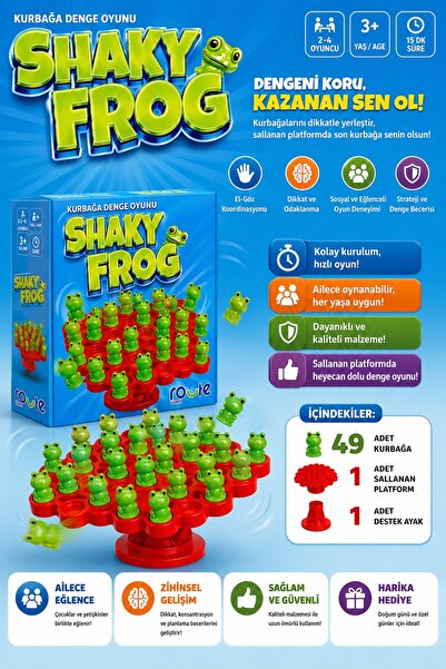ROUTE Kurbağa Denge Oyunu Shaky Frog