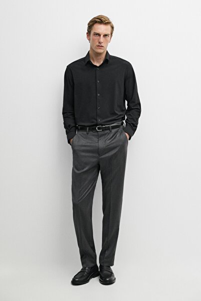 Massimo Dutti Esnek slim fit gömlek