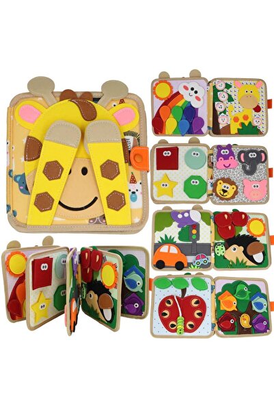 robokids Montessori Giraffe Felt Educational Book