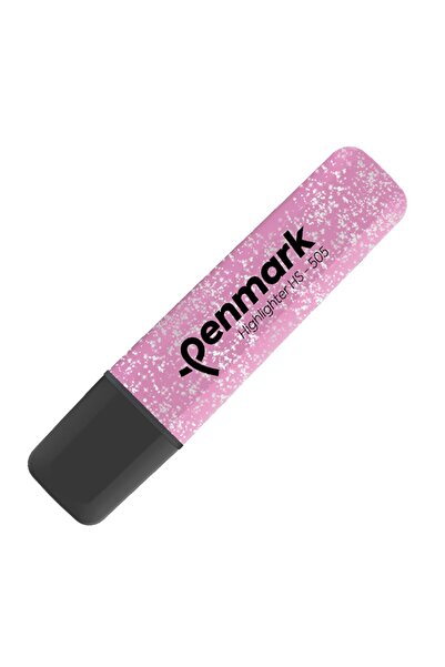 penmark Fosforlu Kalem (İşaret Kalemi) Metalik Simli Pembe HS 505 17 (10 Lu P...