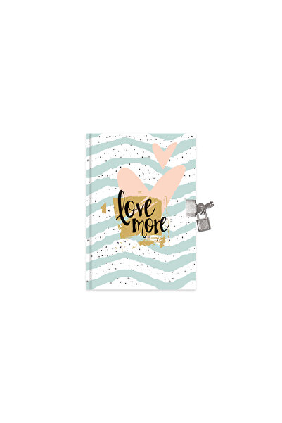 KESKİN COLOR Daily Diary with Lock 14X20 cm 80 Sheets 310131-99 (Mixed Color,...