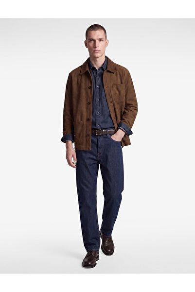 Koton Regular Fit Shirt Collar Long Sleeve Pocketed Buttoned Classic Faux Sue...