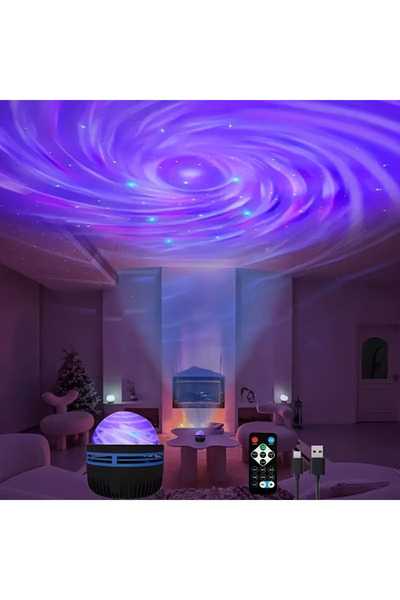 Choice3 Aurora Vortex Remote LED Starry Projector Light RGB Smart Remote Cont...