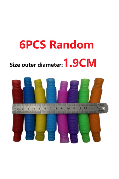 Choice 6 Pcs 1.9cm Random 6PCS Flexible Plastic Popular Color Creative Telesc...