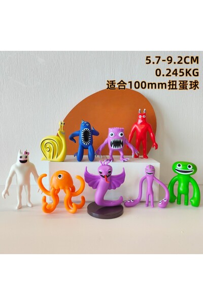 Choice Bandai WHITE 9pcs/set Garten of Banban Action Figure Toys PVC Game Nab...