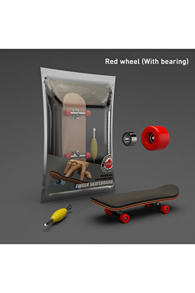 Choice Red With Bearing Puzzle Toy Finger Skateboard Maple Wood Fingerboard H...