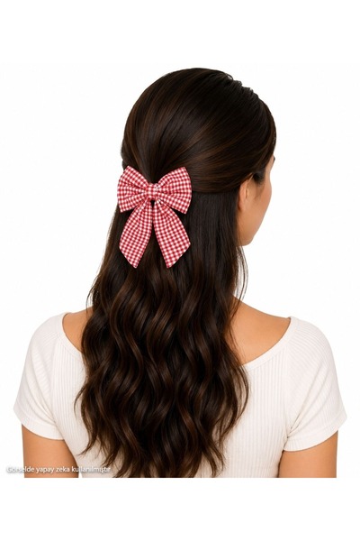AXE SPORTSWEAR Women's Gingham Pattern Ribbon Bowknot Buckle