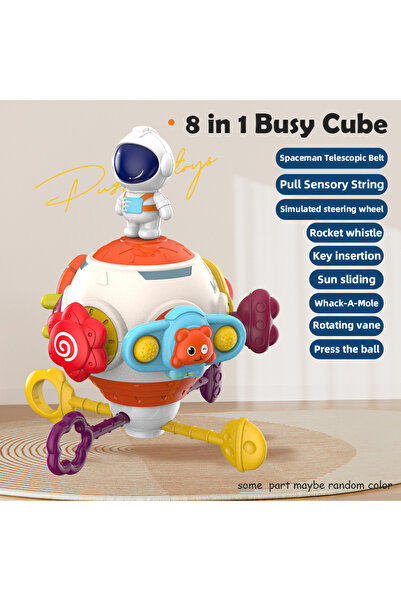Choice 8-in-1 Busy Cube 8 in 1 Educational Learning Montessori Toy Busy Cube ...