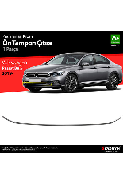 S Dizayn S-dizayn Vw Passat B8.5 Krom Ön Tampon Çıtası 2019 Ve Üzeri