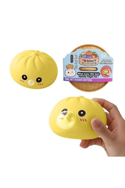 Choice5 Yellow Dumpling Squishies Blow Bubbles Toy Dumpling Squishies Set wit...