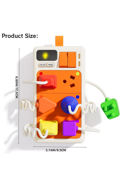 Choice Plug Toy Montessori Sensory Toys Plug Outlet Busy Board Toy with Light...