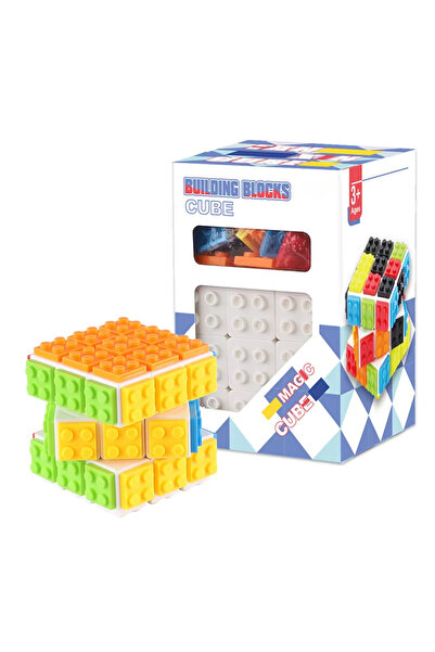 Choice White Building Blocks 3D Magic Puzzle Cube 3x3x3 DIY Fidget Toy Brick ...