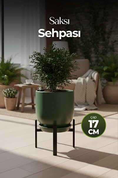 He Dizayn Aksesuar Saksı Sehpası – Dekoratif Bitki Standı Metal Çiçeklik