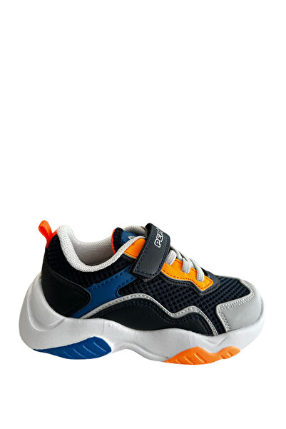 pepino Py23-1439 Boy's Walking Shoes - Navy Blue Saks Orange