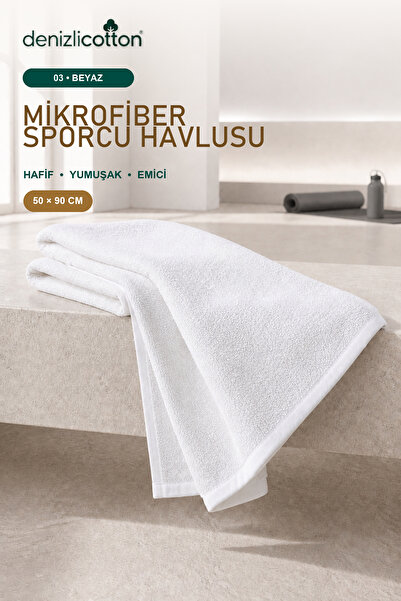 denizlicotton Πετσέτα αθλητικού τύπου Microfiber, Απορροφητική ιδρώτα για γυμ...